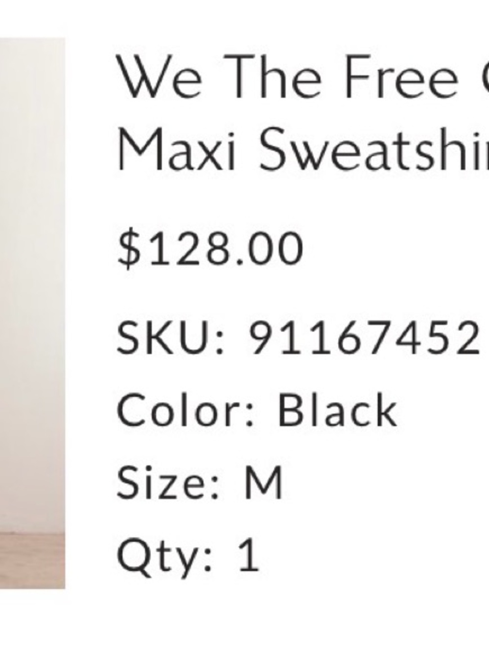 We The Free Charcoal High-Low Sweatshirt Dress - Picture 5 of 8